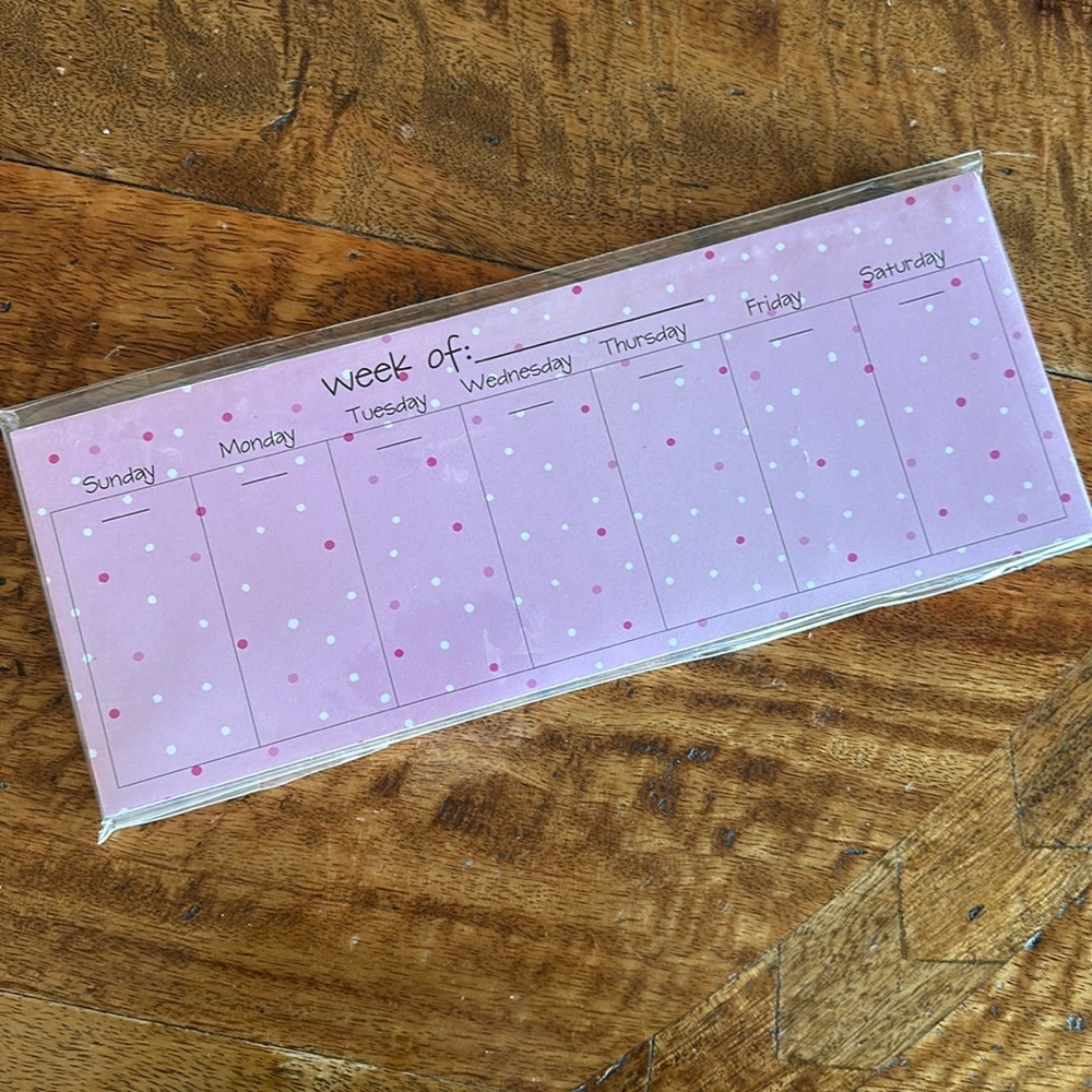 Blank Weekly Padded Calendar Sheets Pack of 52